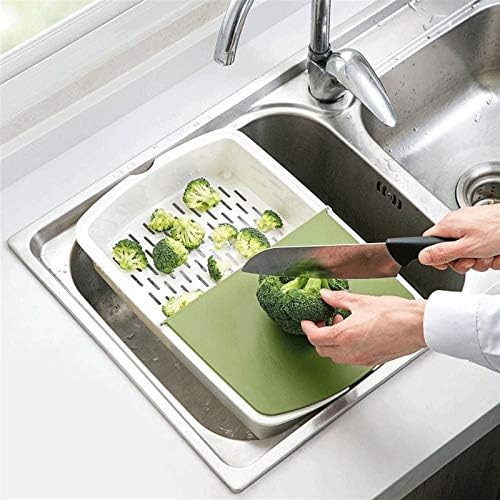3-in-1 Kitchen Cutting Board | Drain Basket & Food Storage Container