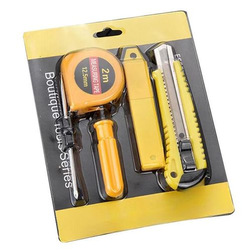 5-Piece Multi-Purpose Tool Kit | Screwdriver, Tape Measure & Art Knife Set