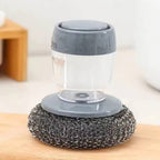 Soap Dispensing Scrubber Brush Set of 3 | Dishwashing & Kitchen Cleaning Brushes