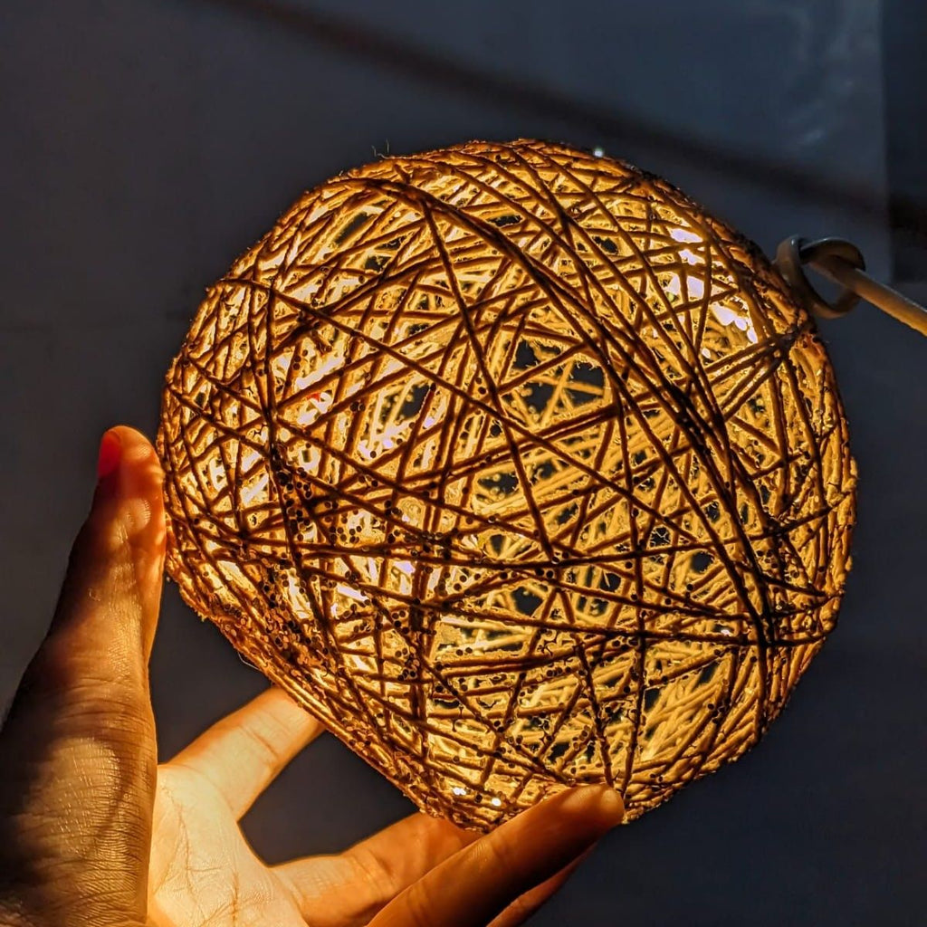 String Ball Decorative Lamp | Cozy Ambient Light for Bedroom & Home Decor