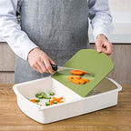3-in-1 Kitchen Cutting Board | Drain Basket & Food Storage Container