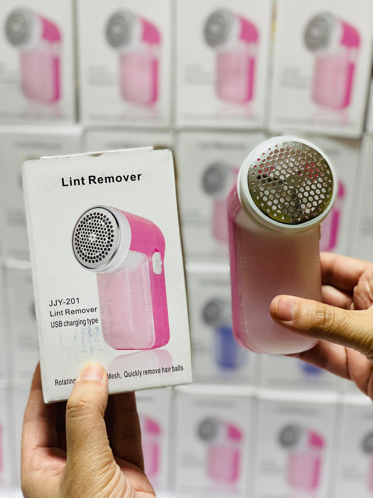 JJY-201 Rechargeable Lint Remover | Portable USB Fabric Shaver & Fuzz Cleaner