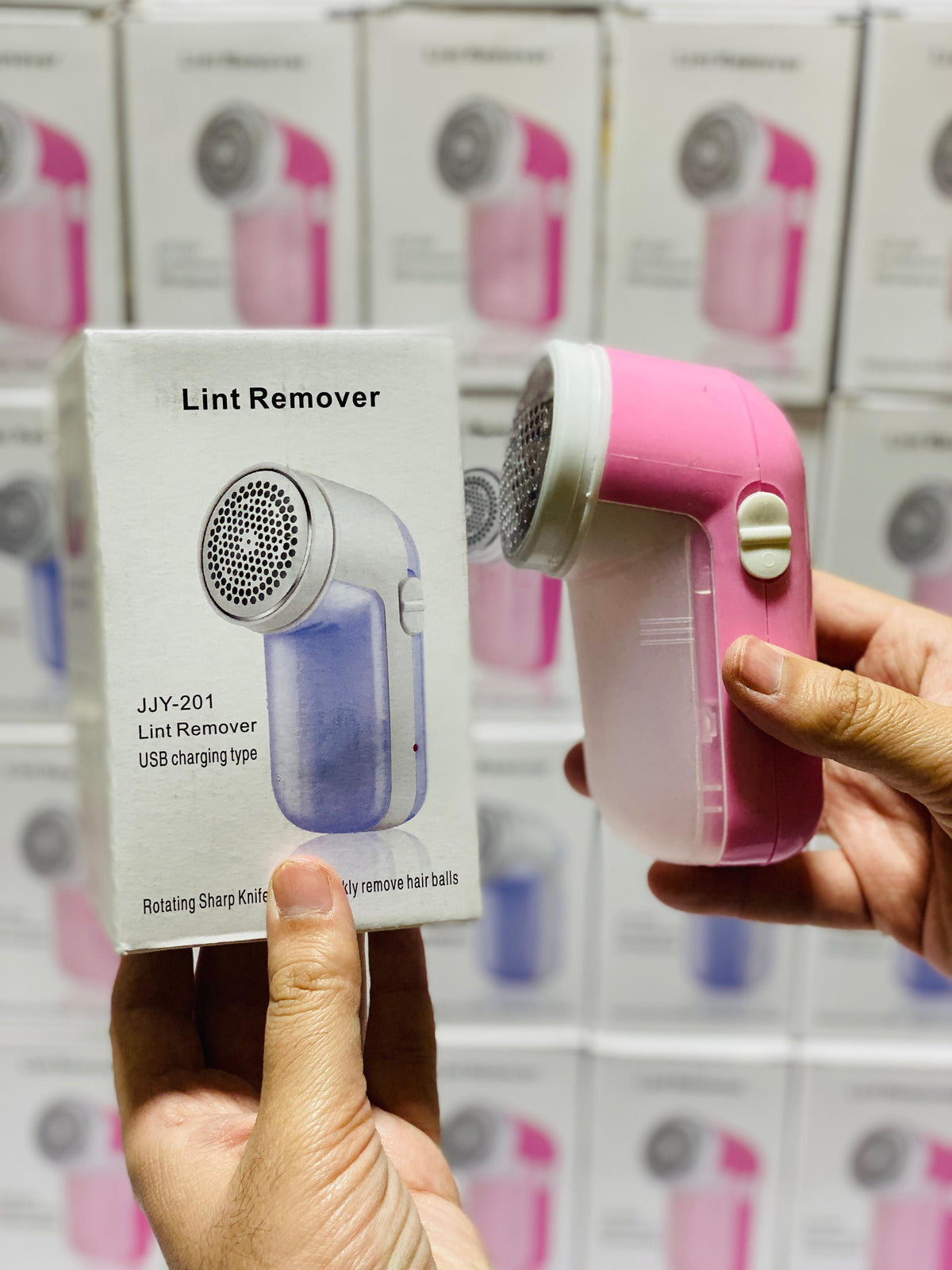 JJY-201 Rechargeable Lint Remover | Portable USB Fabric Shaver & Fuzz Cleaner