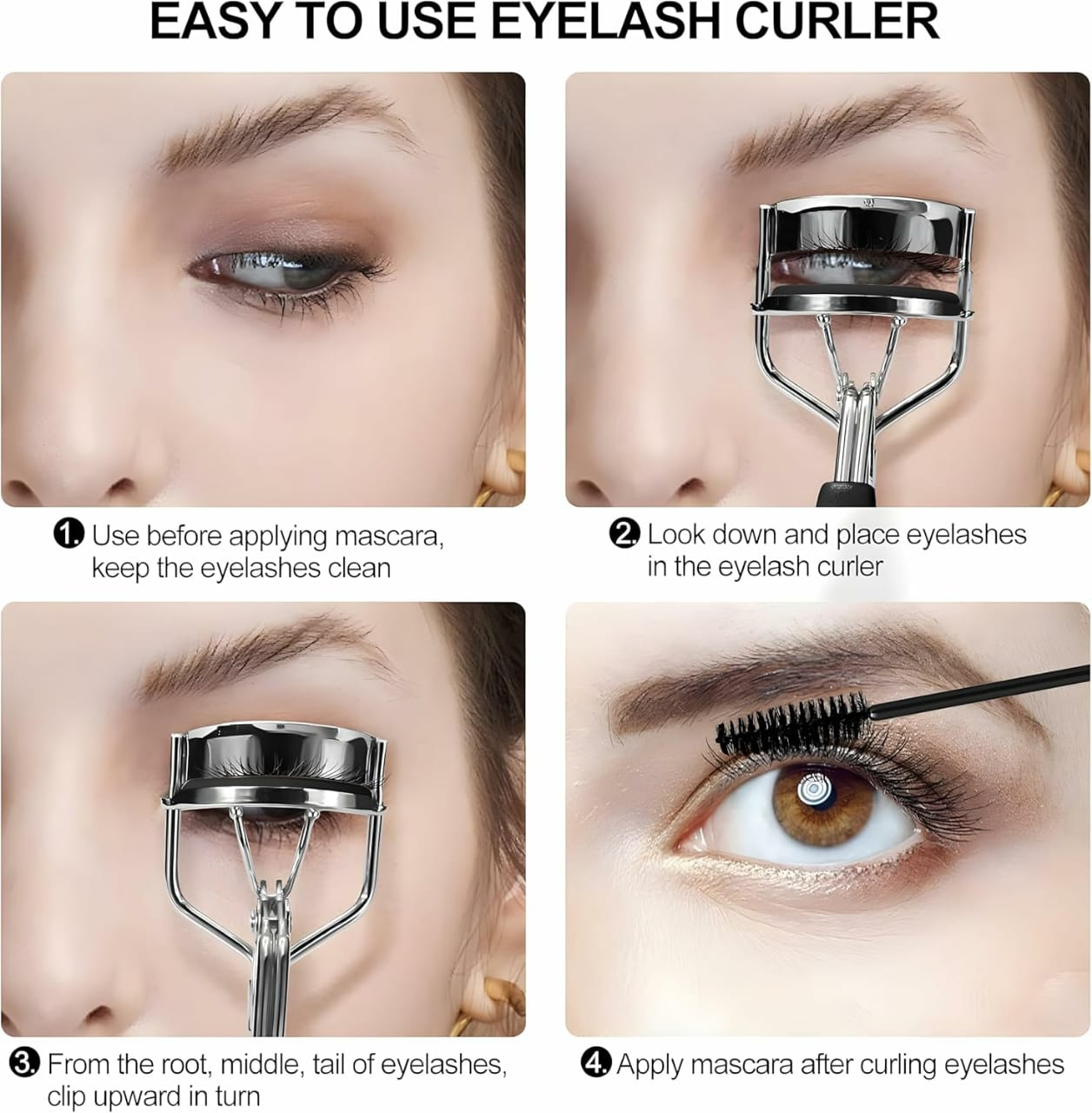 Professional Eyelash Curler | Easy Grip Makeup Tool for Beautiful Lash Styling