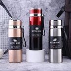 Slim Stainless Steel Water Bottle | Insulated Leakproof Hot & Cold Travel Bottle