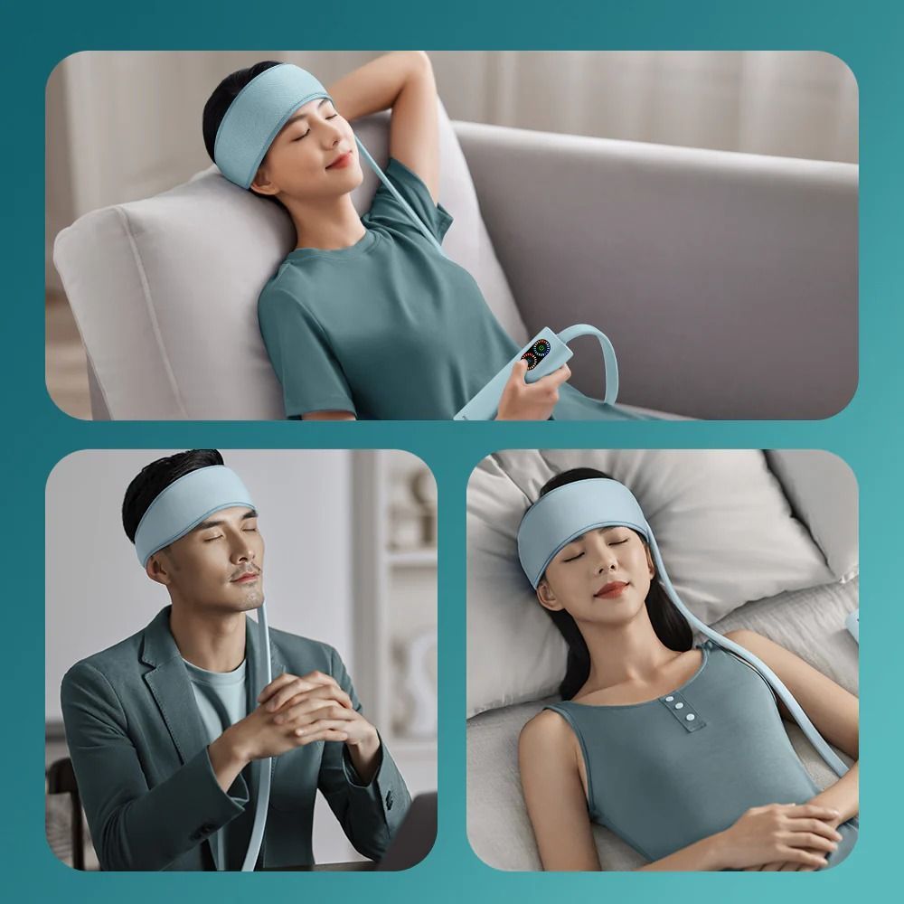 360° Electric Head Massager with Air Compression & Hot Compress | Rechargeable Scalp Massage