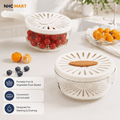 Portable Fruit & Vegetable Drain Basket with Lid | Washing, Draining & Storage Container