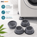 4Pcs Universal Anti-Vibration Feet Pads | Washing Machine & Furniture Stabilizers