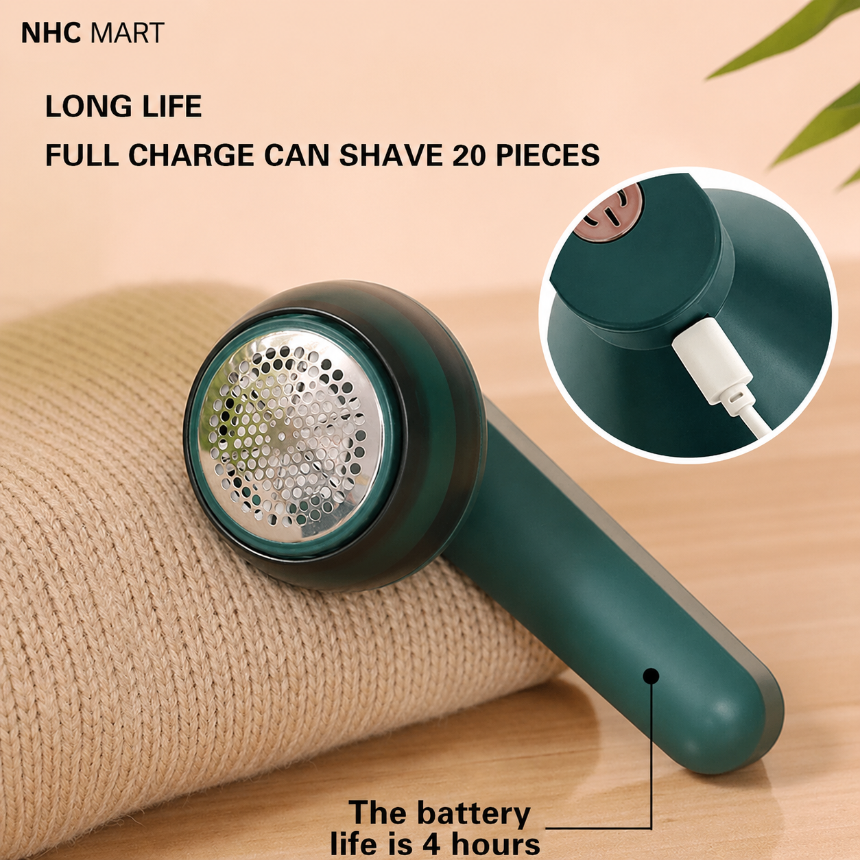 Rechargeable Lint Remover | Electric Fabric Shaver for Clothes & Fabric Care