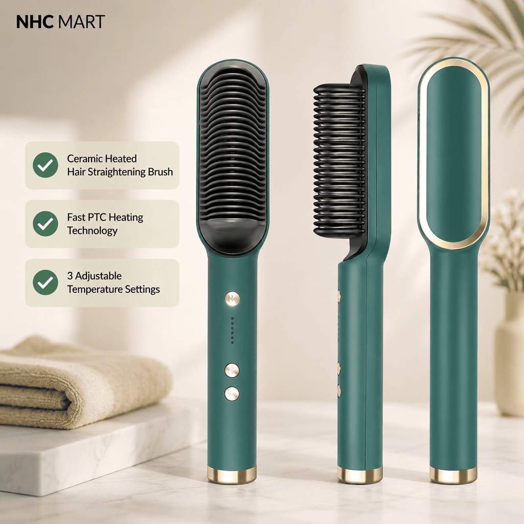 HQT-909B Ceramic Hair Straightening Brush