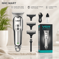 VGR V-071 Professional Hair Trimmer – Rechargeable T-Blade Clipper for Men