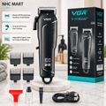 VGR V-683 Professional Hair Clipper – Rechargeable Cordless Trimmer with Digital Display