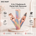 2-in-1 Eyebrow & Facial Hair Remover | Rechargeable Beauty Trimmer