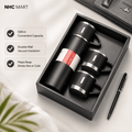 Stainless Steel Vacuum Flask Set 500ml – Insulated Bottle with 2 Cups