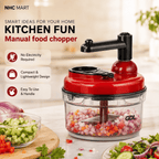 Manual Vegetable Chopper – Quick Onion Cutter & Salad Chopper