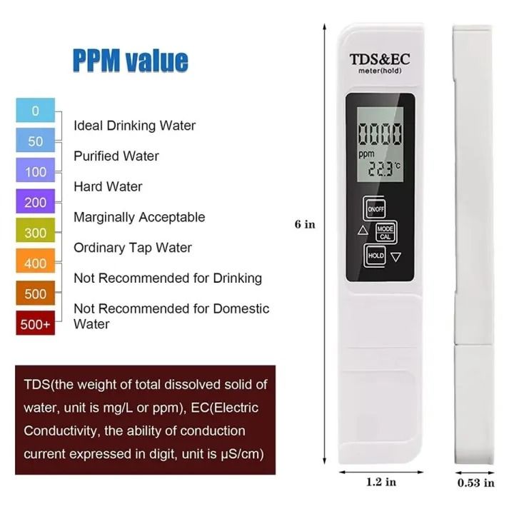 3-in-1 Digital TDS EC Meter Pen | Water Quality Tester & Conductivity Meter
