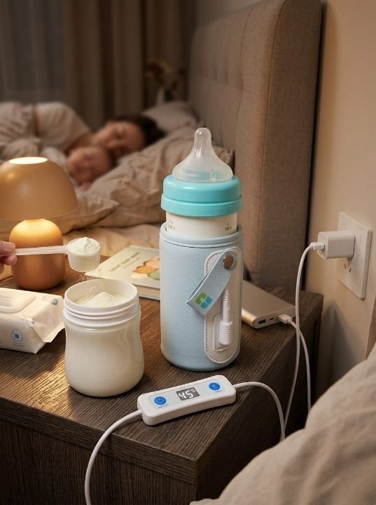 USB Baby Bottle Warmer – Adjustable Temperature Portable Milk Warmer