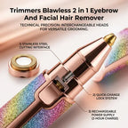 2-in-1 Eyebrow & Facial Hair Remover | Rechargeable Beauty Trimmer