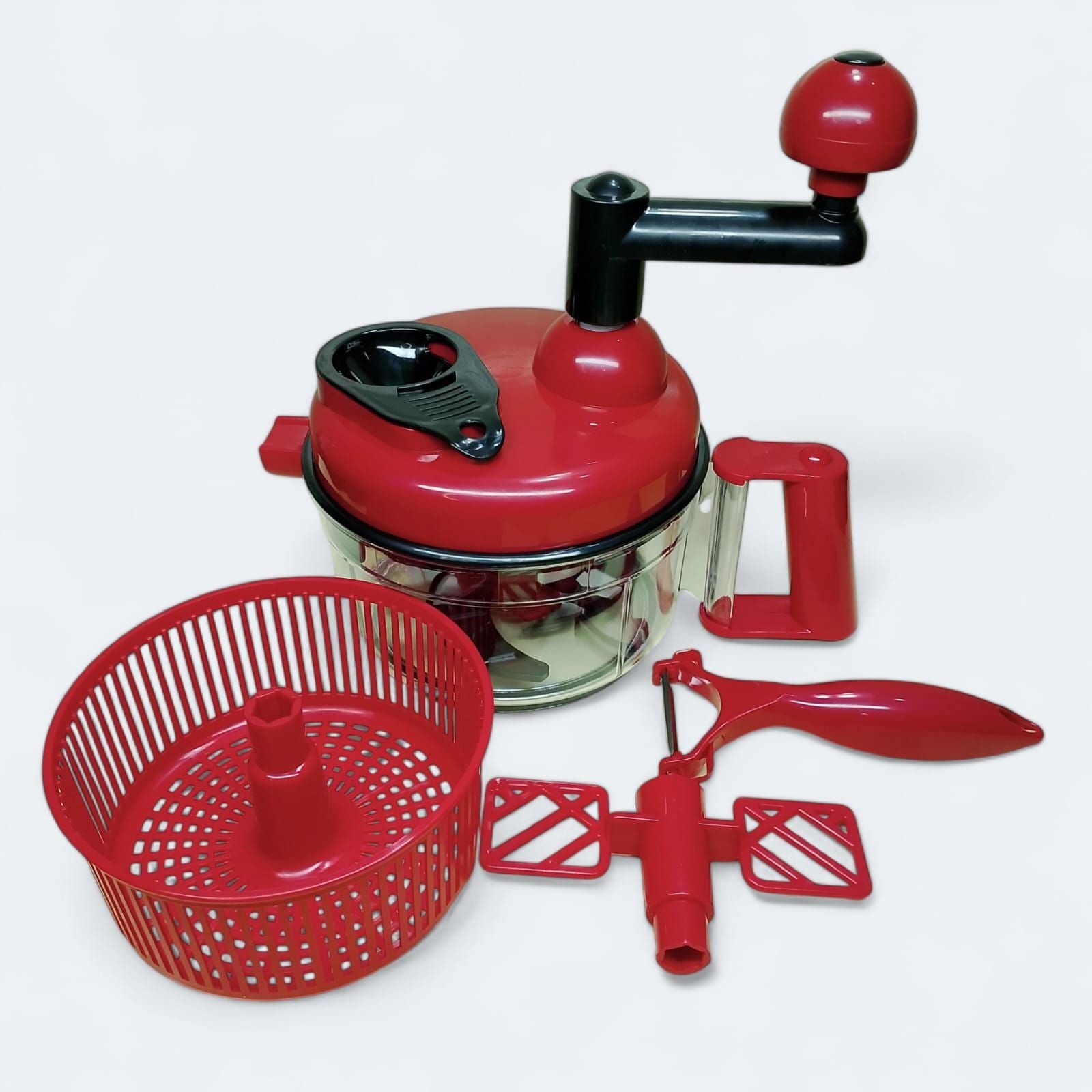Manual Vegetable Chopper – Quick Onion Cutter & Salad Chopper