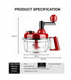 Manual Vegetable Chopper – Quick Onion Cutter & Salad Chopper