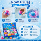 Kids Surprise Bath Bombs with Hidden Toy | Colorful Fizzing Bath Bomb for Children