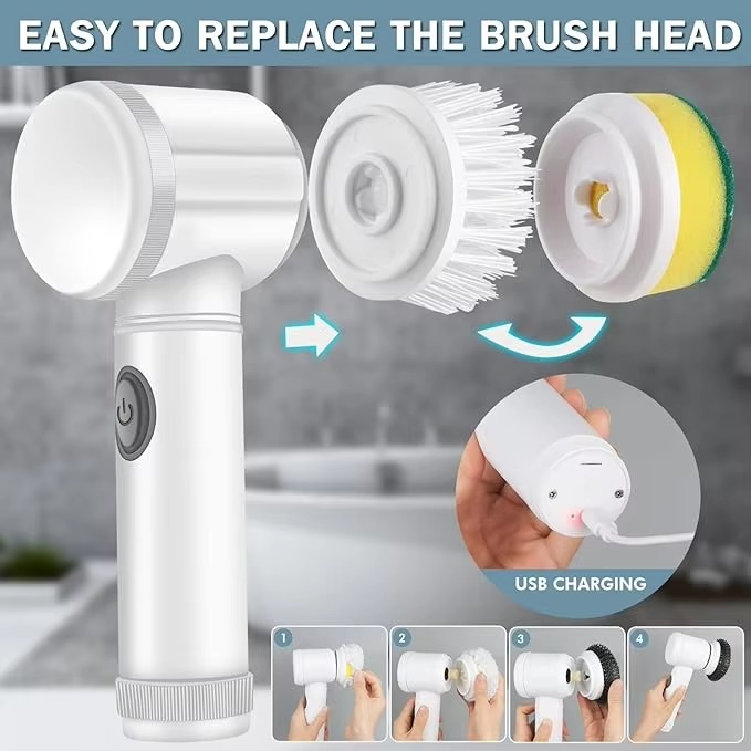 Magic Brush 5-in-1 Cordless Electric Spin Scrubber