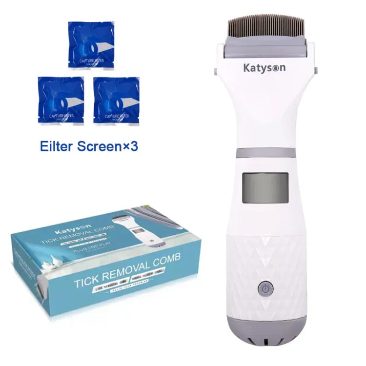 Electric Pet Grooming Comb – Flea & Lice Remover for Dogs & Cats