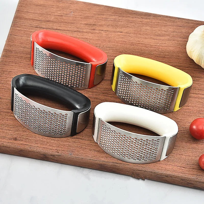 Stainless Steel Garlic Press & Crusher