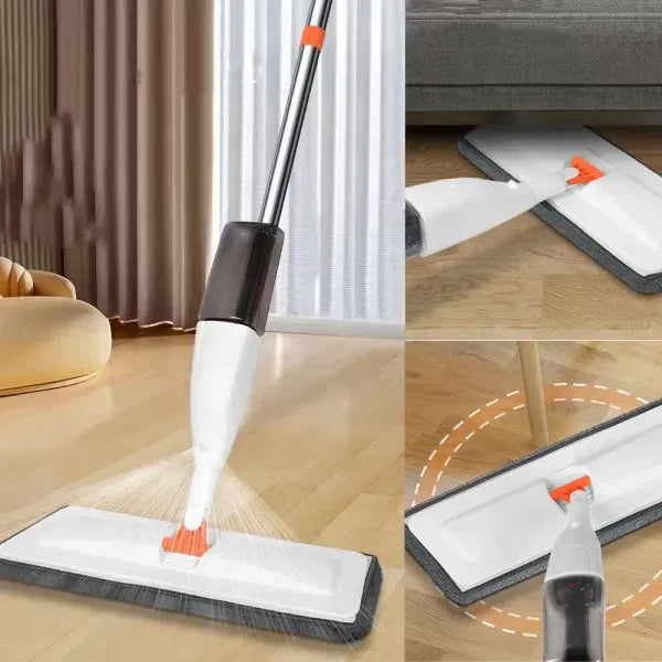 Magic Spray Flat Mop with 360° Swivel Head