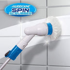 Rechargeable Spin Scrubber – Electric Tile & Bathroom Cleaning Brush with 3 Brush Heads