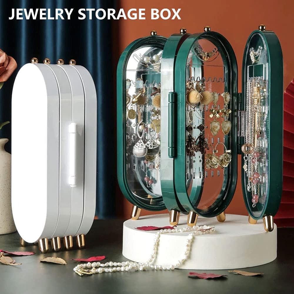 Jewelry Organizer Box with Mirror