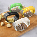 Stainless Steel Garlic Press & Crusher