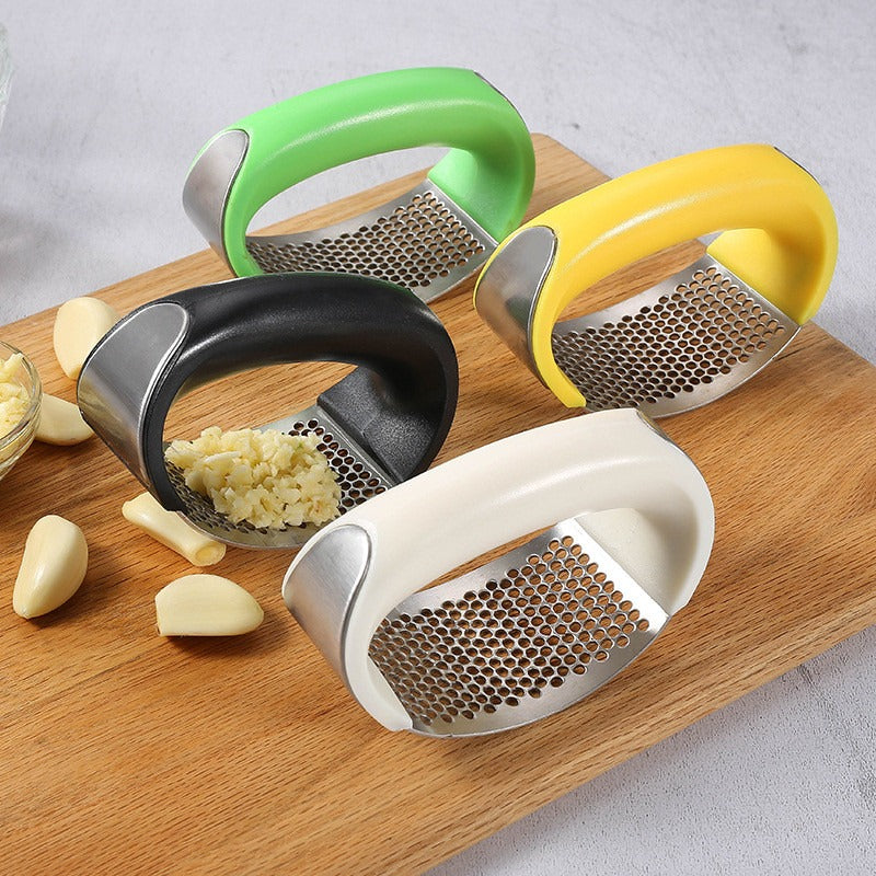 Stainless Steel Garlic Press & Crusher