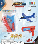 Aircraft Launcher Gun Toy – Foam Glider Airplane Launcher for Kids