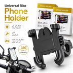 Aluminum Alloy Bike & Motorcycle Phone Holder – Universal Handlebar Mount