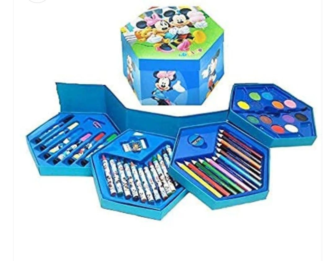 46-Piece Kids Art & Coloring Kit