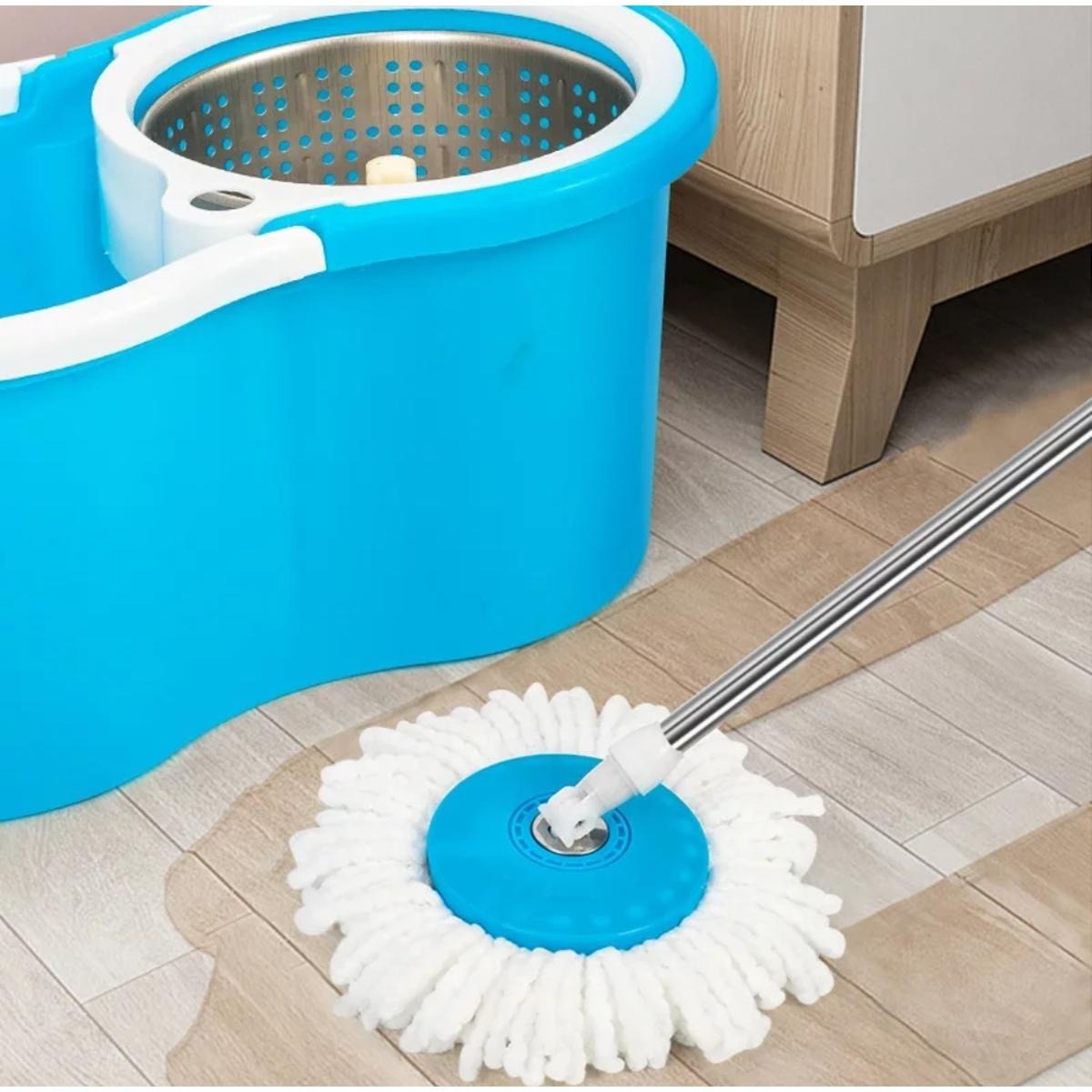 Easy Spin 360° Mop Set with Steel Bucket