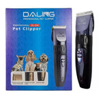 Daling rechargeable electric pet clipper with precision blades for grooming dogs and cats at home