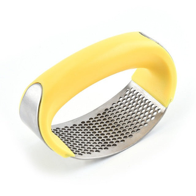 Stainless Steel Garlic Press & Crusher