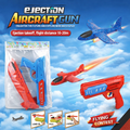 Aircraft Launcher Gun Toy – Foam Glider Airplane Launcher for Kids