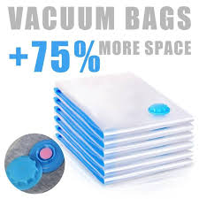5Pcs Vacuum Storage Bags with Hand Pump