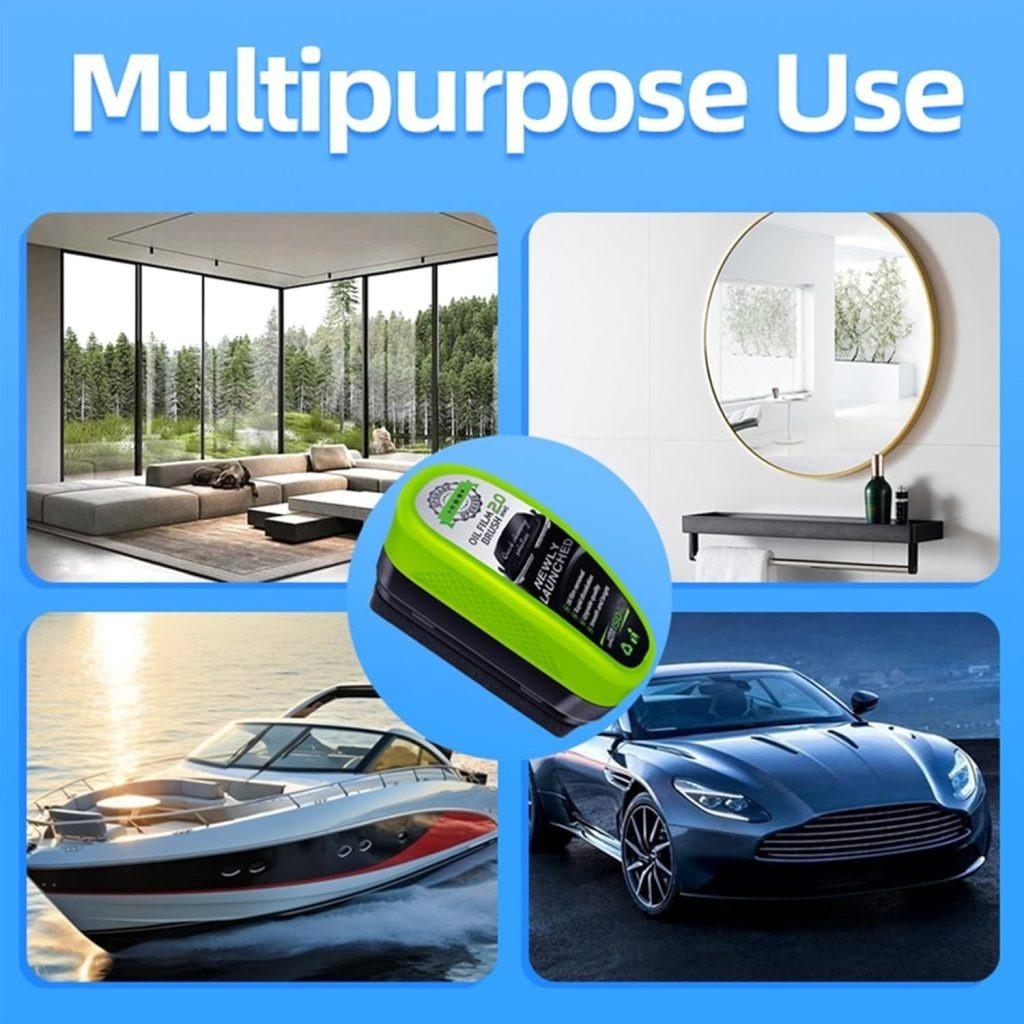 120ml Car Glass Cleaner with Applicator Brush