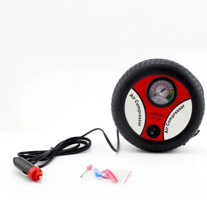 Portable 260 PSI Car Air Pump – DC 12V Electric Tyre Inflator