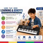 Bigfun 37-Key Electronic Piano Keyboard for Kids – Musical Toy
