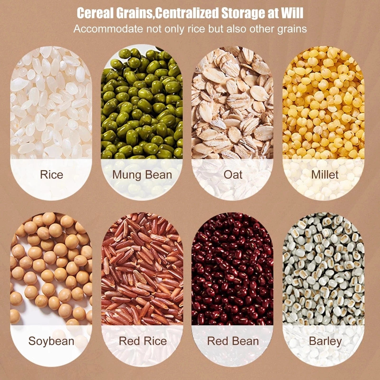 7KG Rotatable Airtight Rice Storage Container