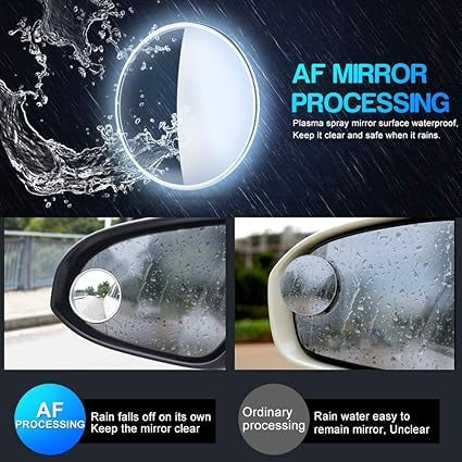 Pack of 2 Blind Spot Mirrors – Round Wide Angle Car Side Mirror Lenses