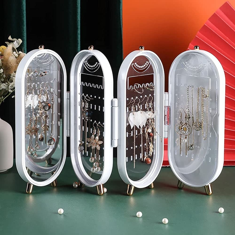 Jewelry Organizer Box with Mirror