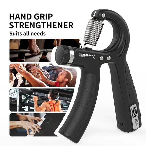 Adjustable Hand Grip Strengthener with Counter