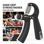 Adjustable Hand Grip Strengthener with Counter