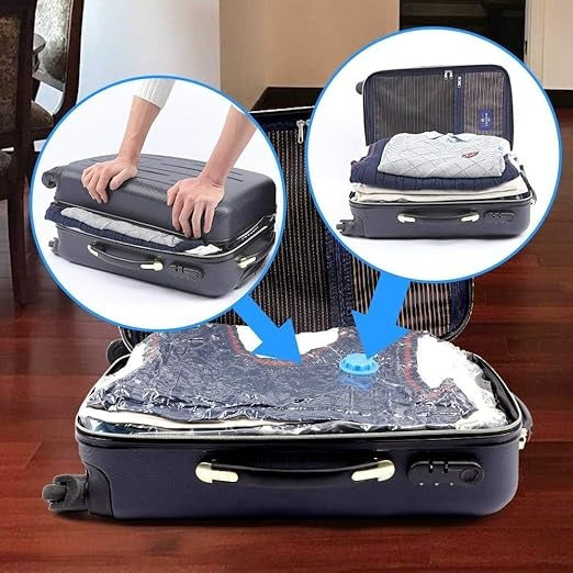 5Pcs Vacuum Storage Bags with Hand Pump